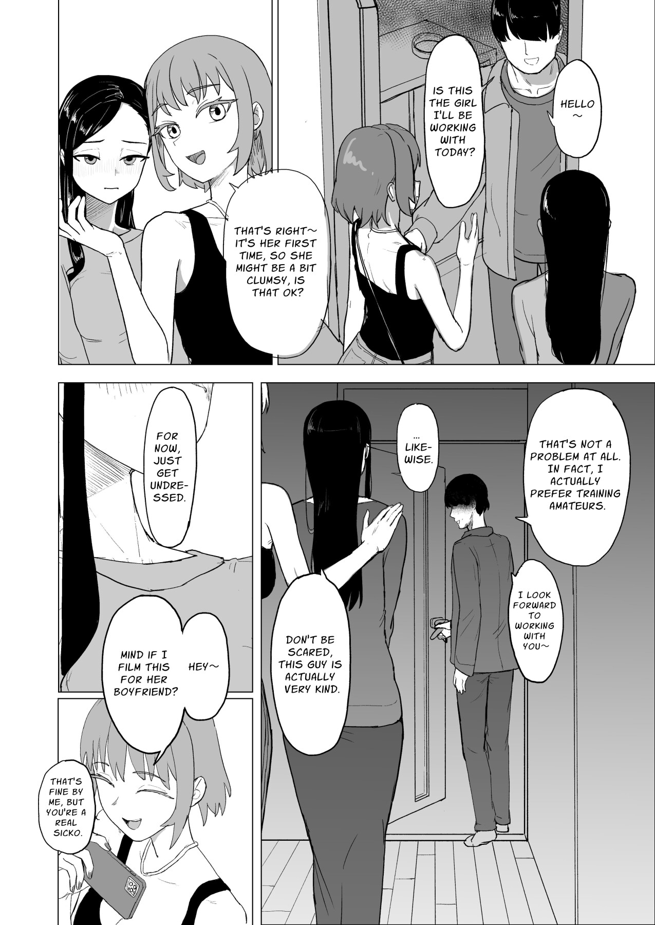 Hentai Manga Comic-Let's Make Our Brother's Girlfriend Do Some Masochistic Play-Read-6